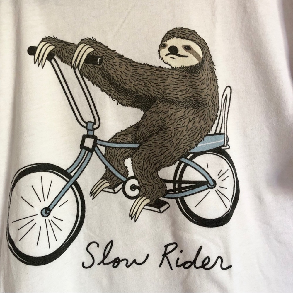 Slow rider sloth Tee